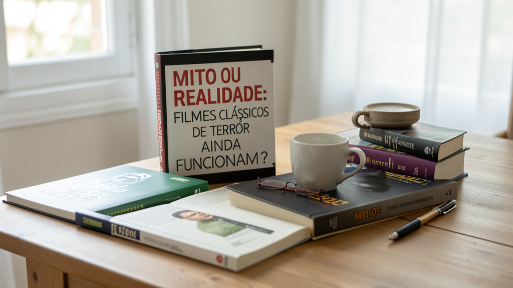 Imagem editorial ilustrando Mito ou Realidade: Filmes Clássicos de Terror Ainda Funcionam?